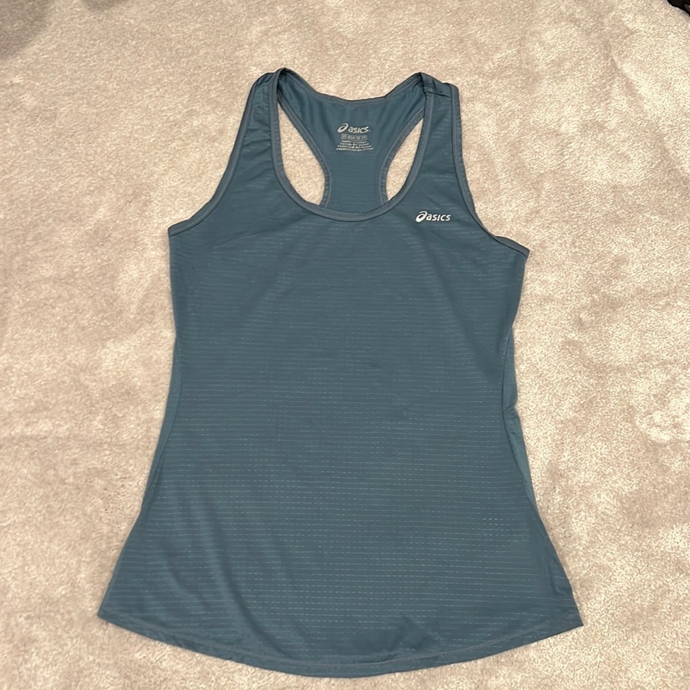 ASICS blue workout tank top